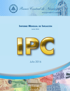 Informe Mensual de Inflación a junio 2016