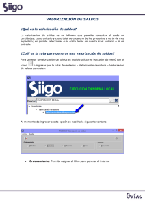 valorizaci&oacute;n de saldos - Portal de Clientes Siigo