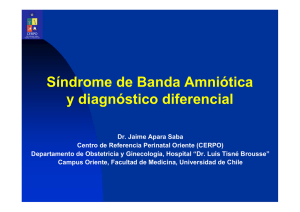 Síndrome de Banda Amniótica y diagnóstico diferencial
