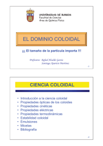 el dominio coloidal