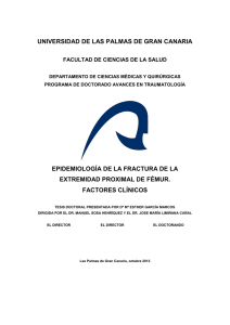 Epidemiología de la fractura de la extremidad proximal de