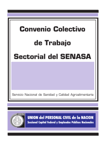 Convenio Colectivo de Trabajo Sectorial del SENASA
