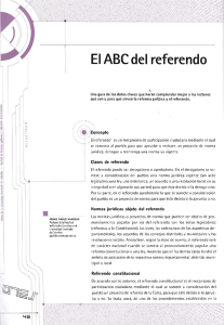 Page 1 -- El ABC del referendo y Una guía de los datos claves que
