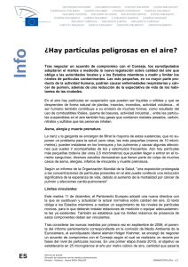 ¿Hay partículas peligrosas en el aire?