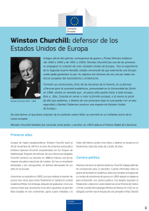 Winston Churchill: defensor de los Estados Unidos de Europa