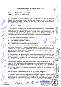 Acta Acuerdo 6 Tigre - FECONAT Consulta Previa Lote 192