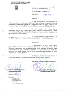 DECRETO ALCALDICIO N&deg; ,_l\&iquest;>gl