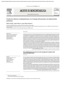 Prueba de esfuerzo cardiopulmonar en el manejo del paciente con