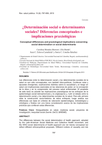 ¿Determinación social o determinantes sociales? Diferencias