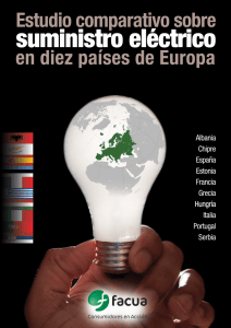 Estudio comparativo sobre suministro eléctrico en diez países de