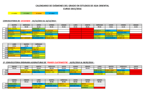 Calendario Académico Curso 2015-2016