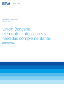 Unión Bancaria: elementos integrantes y medidas complementarias