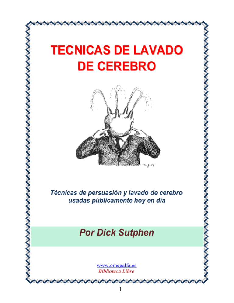 Tecnicas de lavado de cerebro