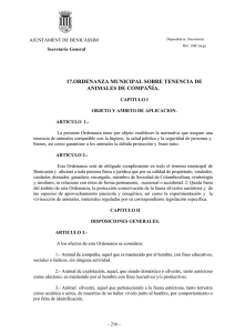 17.ordenanza municipal sobre tenencia de animales de compañía.