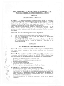 Page 1 REGLAMENTO PARA LA APLICACIÓN DE LOS