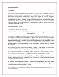 Ley 26.377 Seguridad Social - Instituto Nacional de Vitivinicultura