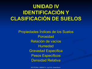 IDENTIFICACIÓN Y CLASIFICACIÓN DE SUELOS