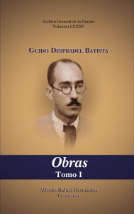 vol 85. Obras ,Tomo I. Guido Despradel Batista