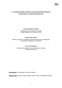 el cuadro de mando integral en organizaciones privadas portuguesas