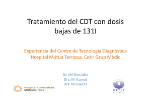 Tratamiento del CDT con dosis bajas de 131I