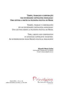 tempo, trabalho e corporação nas sociedades