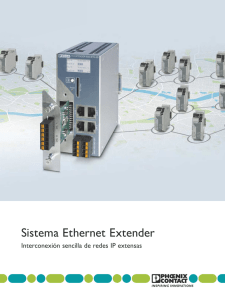 Sistema Ethernet Extender - Interconexión sencilla de redes IP