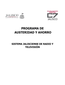 programa de austeridad y ahorro - Gobierno del Estado de Jalisco