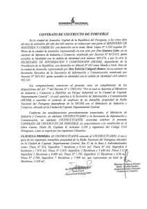 contrato de usufructo de inmueble. - Ministerio de Industria y Comercio