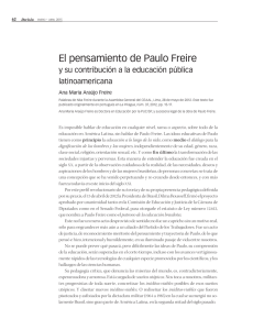 El pensamiento de Paulo Freire