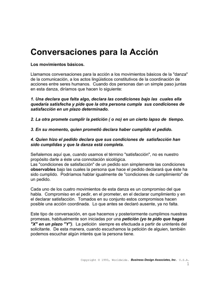 Conversaciones Para La Acción