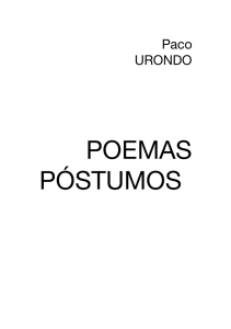 poemas póstumos