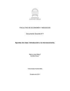 Introducción a la microeconomía. - Facultades