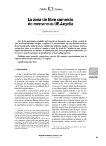 La zona de libre comercio de mercancías UE-Argelia