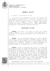 Page 1 ADMINISTRACON DE JUSTICA JUZGADO DE