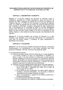 Reglamento regulador del Escudo Heráldico del Municipio de
