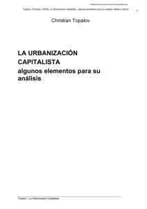 La Urbanización Capitalista - Instituto de Estudios Urbanos