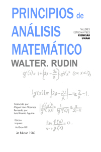 Rudin - Principios de Análisis Matemático