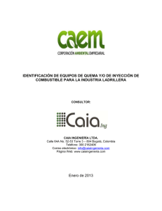 identificación de equipos de quema y/o de inyección de combustible