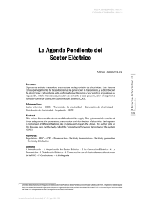 La Agenda Pendiente del Sector Eléctrico
