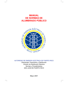 Manual de Alumbrado P&uacute;blico - Puerto Rico