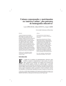 Uniones consensuales y matrimonios en Am&eacute;rica Latina: &iquest;dos