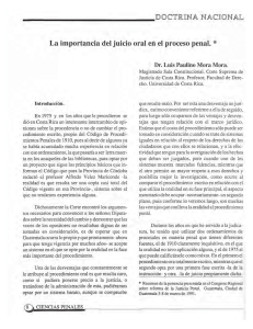 La importancia del juicio oral en el proceso penal.