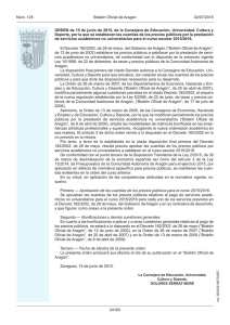 ORDEN de 15 de junio de 2015, de la Consejera de Educación