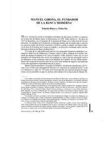 MANUEL GIRONA, EL FUNDADOR DE LA BANCA MODERNA1