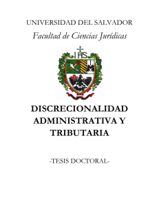 Facultad de Ciencias Jurídicas DISCRECIONALIDAD