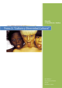 Tema 3: “Cultura y Diversidad Cultural”