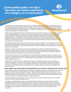 ¿Como puedo ayudar a mi hijo o hija tener una exitosa experiencia