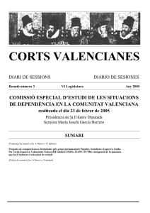 sumari - Corts Valencianes