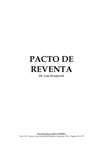 PACTO DE REVENTA