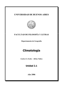 Climatología - Facultad de Filosofía y Letras - UBA